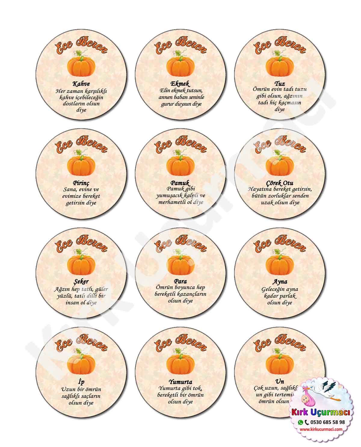 Bal Kabağı - Kırk Etiketi