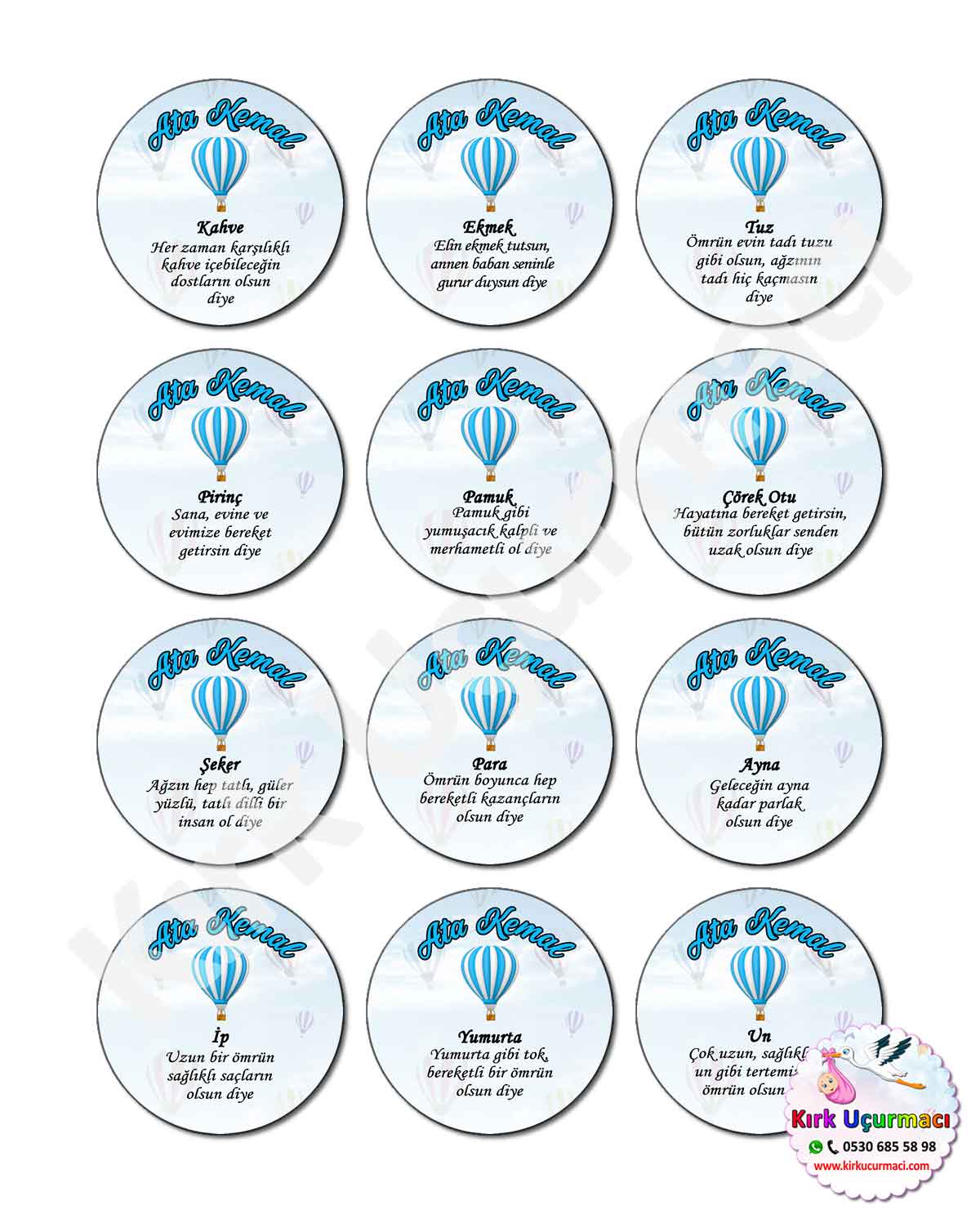 Uçan Balon - Kırk Etiketi