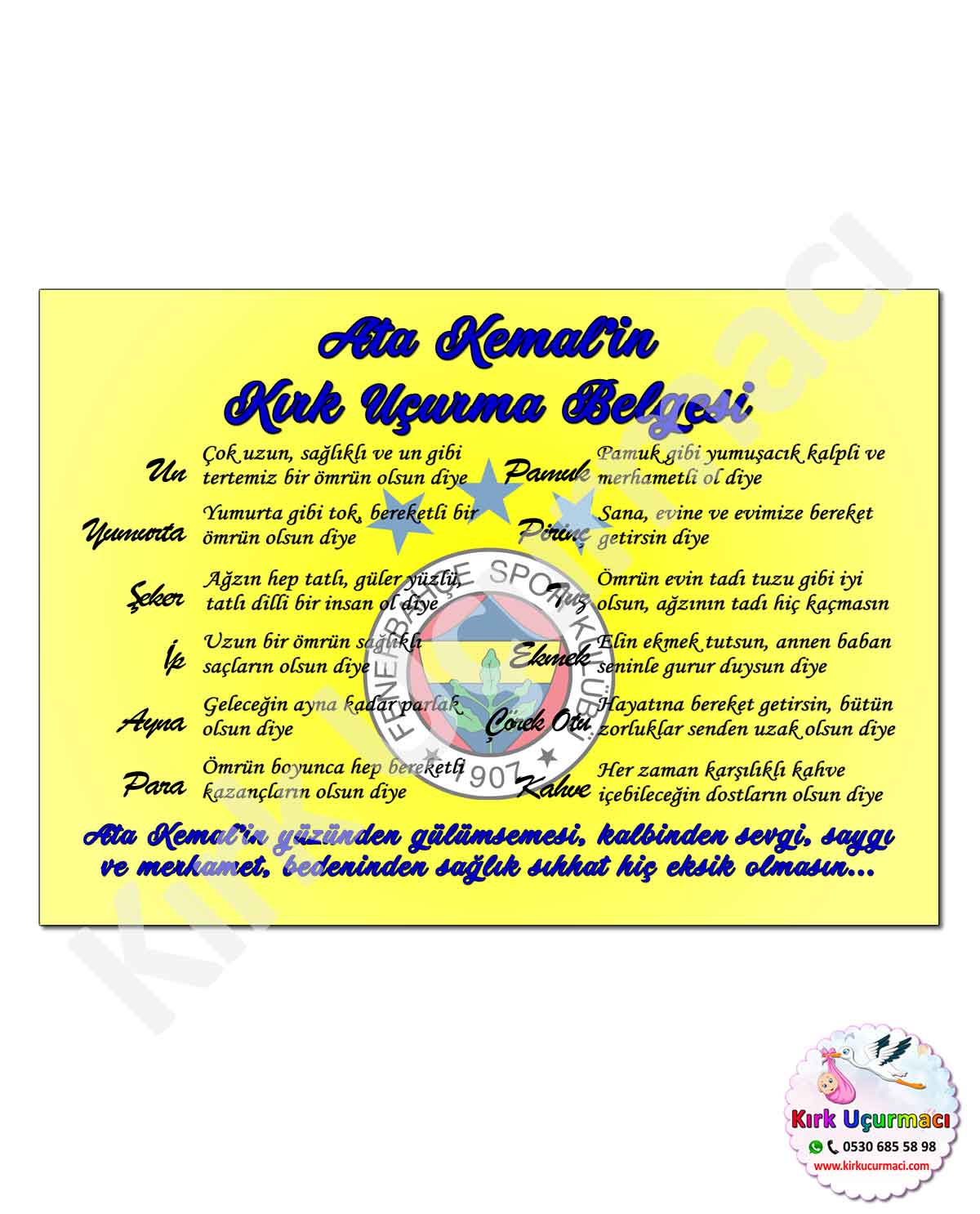 Fenerbahçe - Kırk Uçurma Belgesi