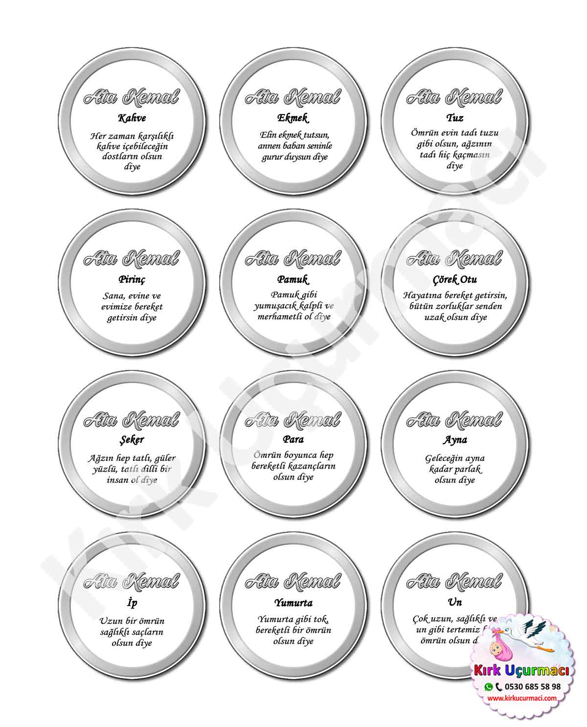 Gümüş - Kırk Etiketi