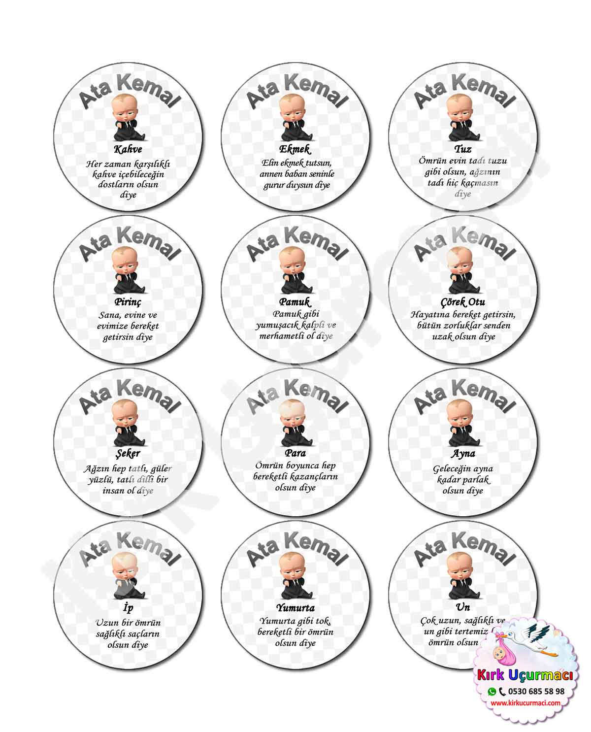 Patron Bebek - Kırk Etiketi