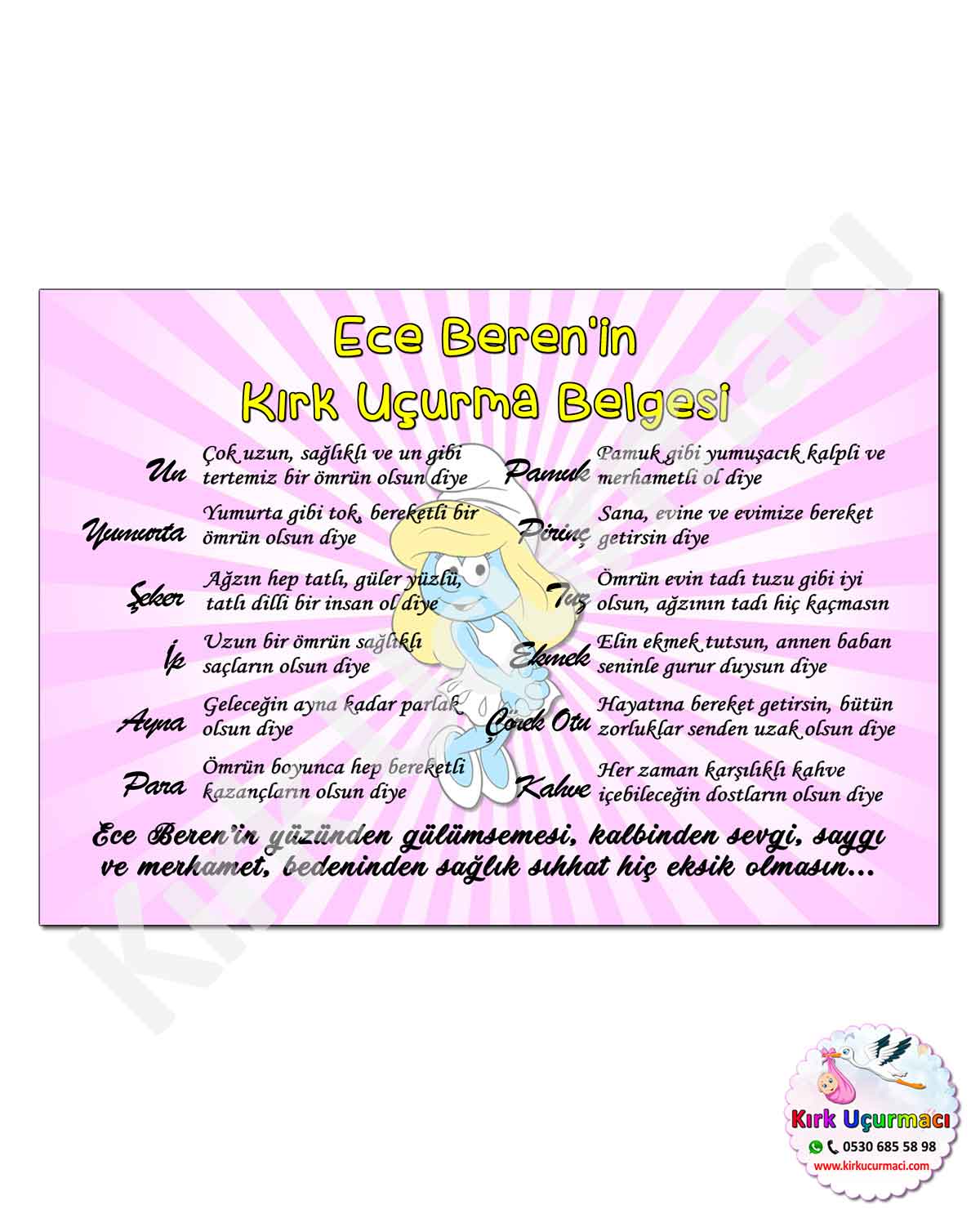 Şirine - Kırk Uçurma Belgesi