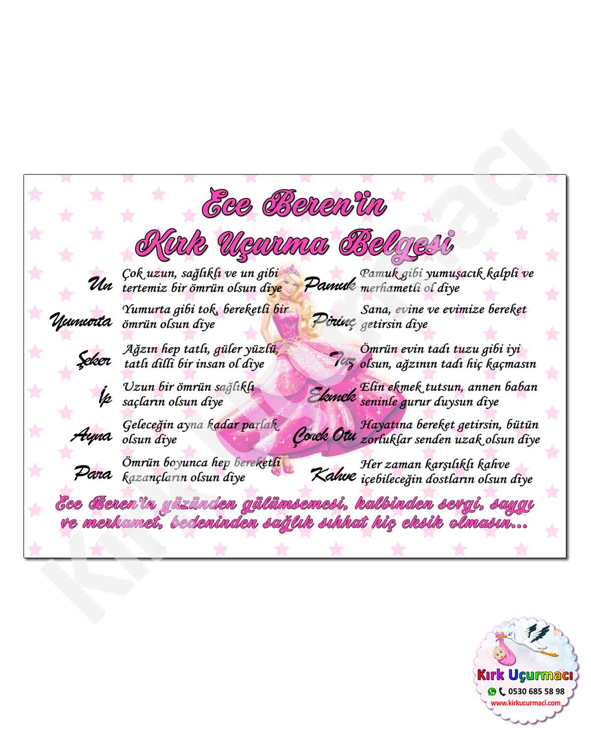 Barbie - Kırk Uçurma Belgesi