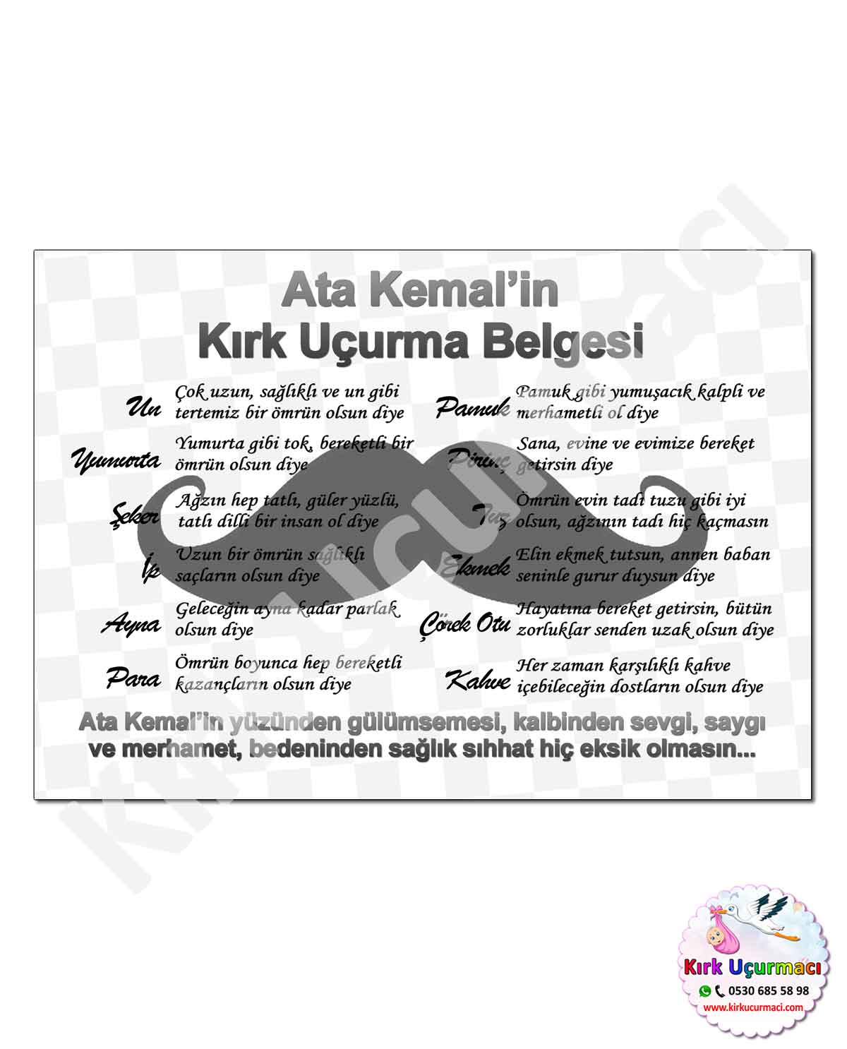 Bıyık - Kırk Uçurma Belgesi