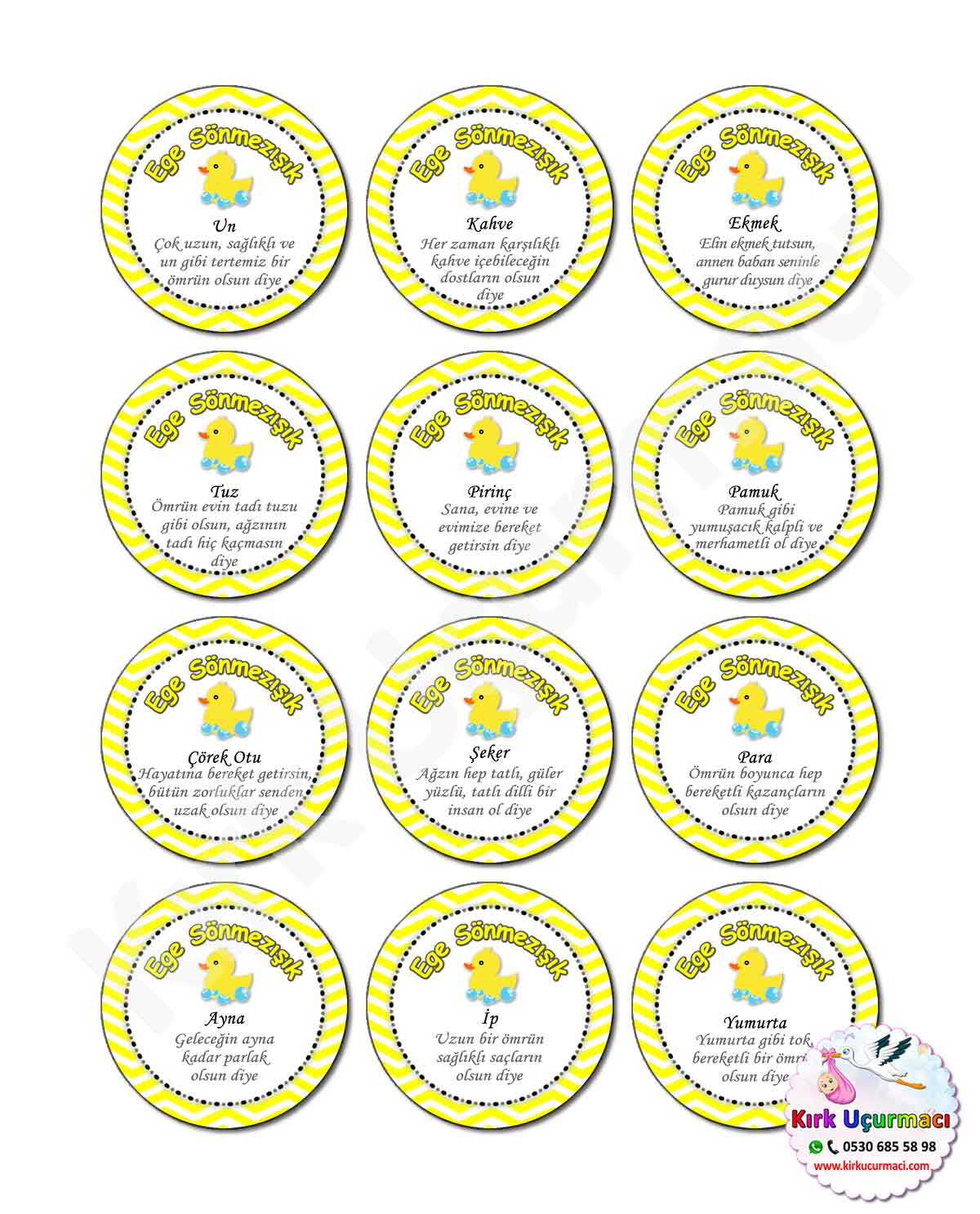 Sarı Ördek - Kırk Etiketi