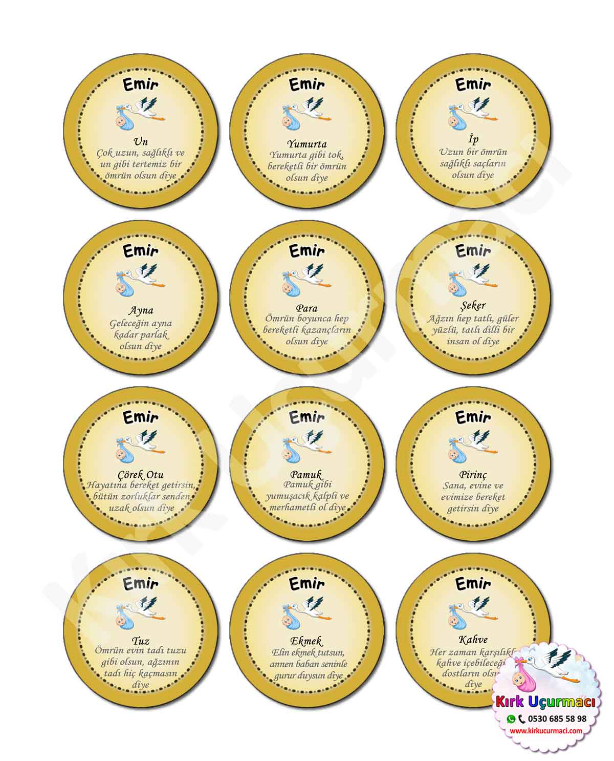 Gold-Black - Kırk Etiketi