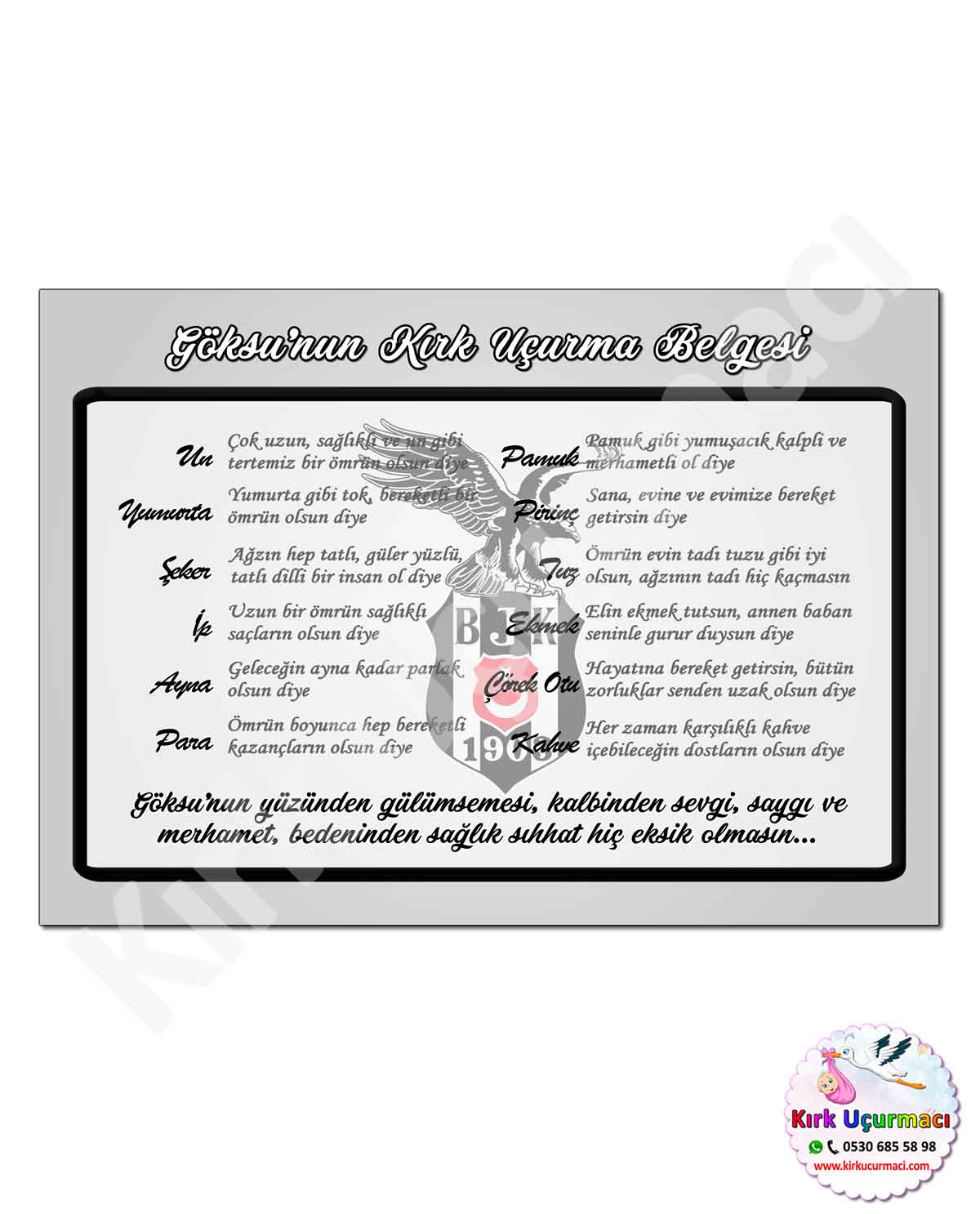 Beşiktaş - Kırk Uçurma Belgesi