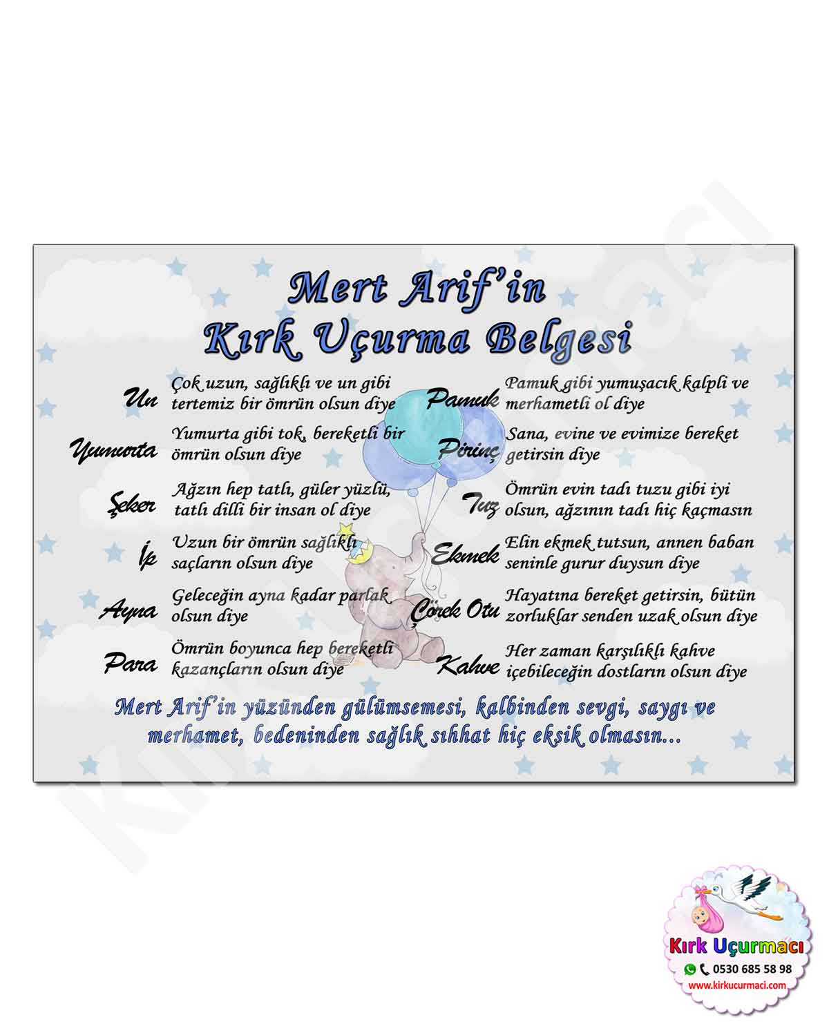 Balonlu Fil - Kırk Uçurma Belgesi