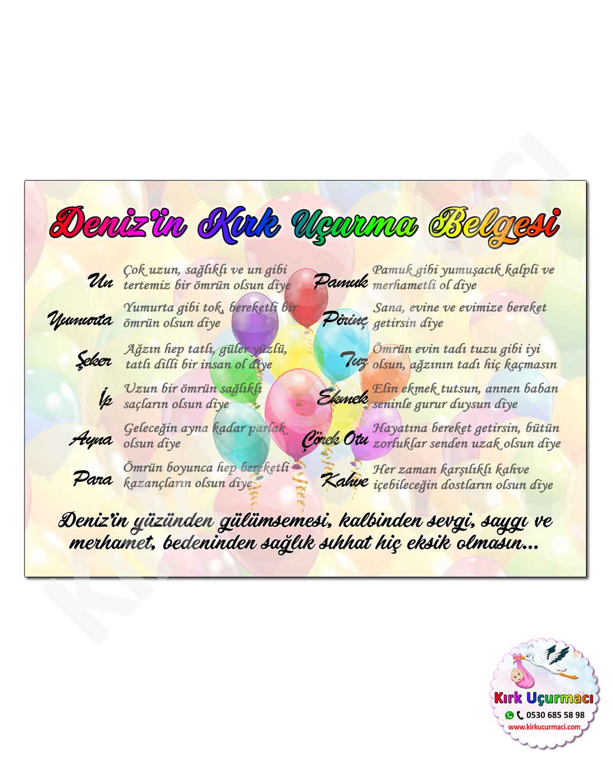Balonlar - Kırk Uçurma Belgesi
