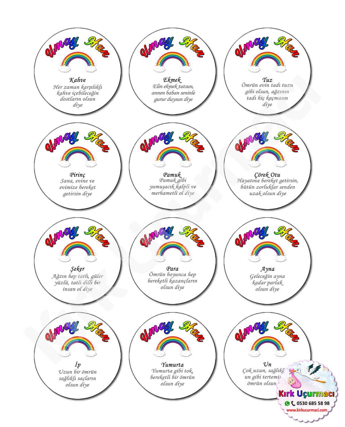 Gökkuşağı - Kırk Etiketi