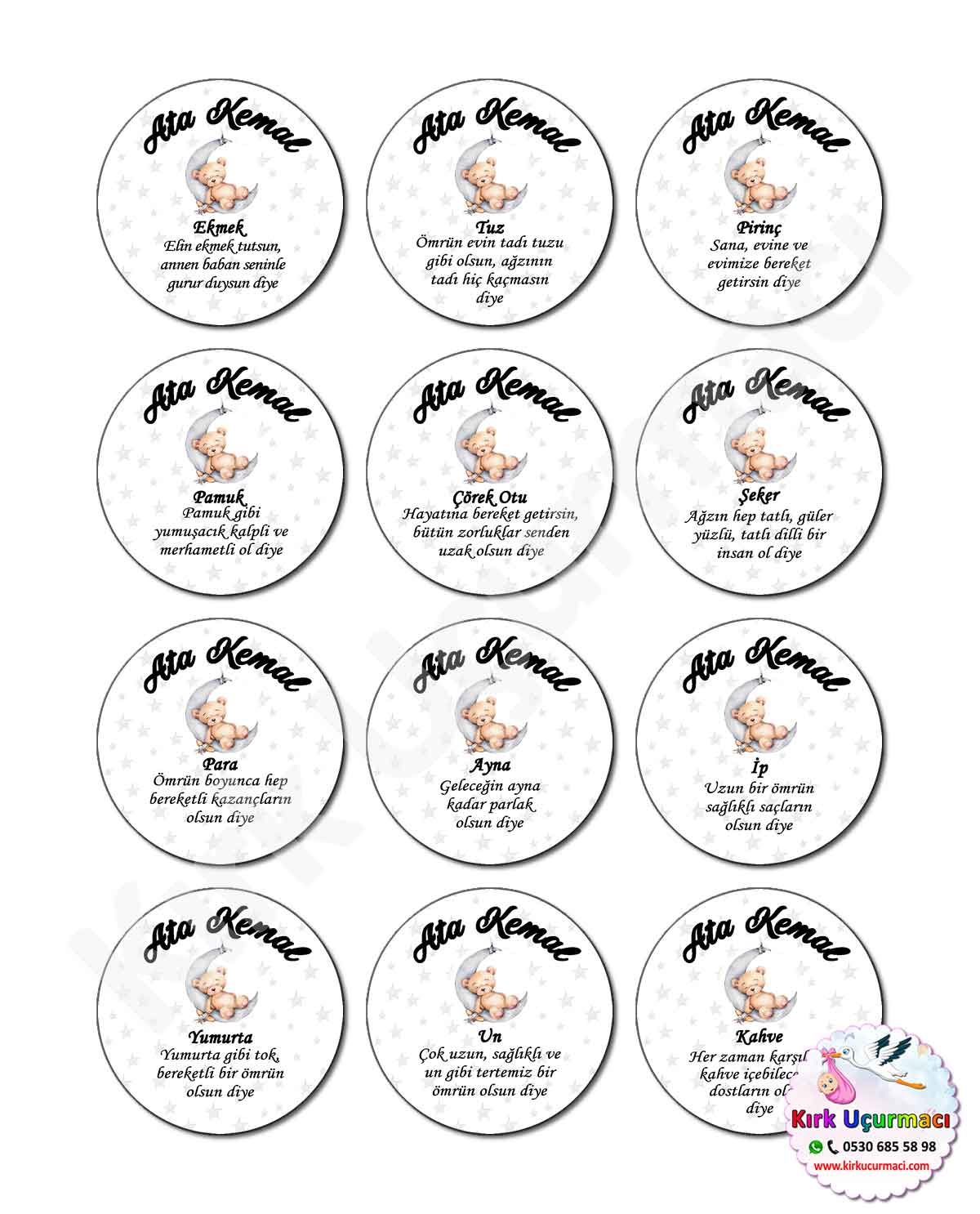 Ayıcık - Kırk Etiketi