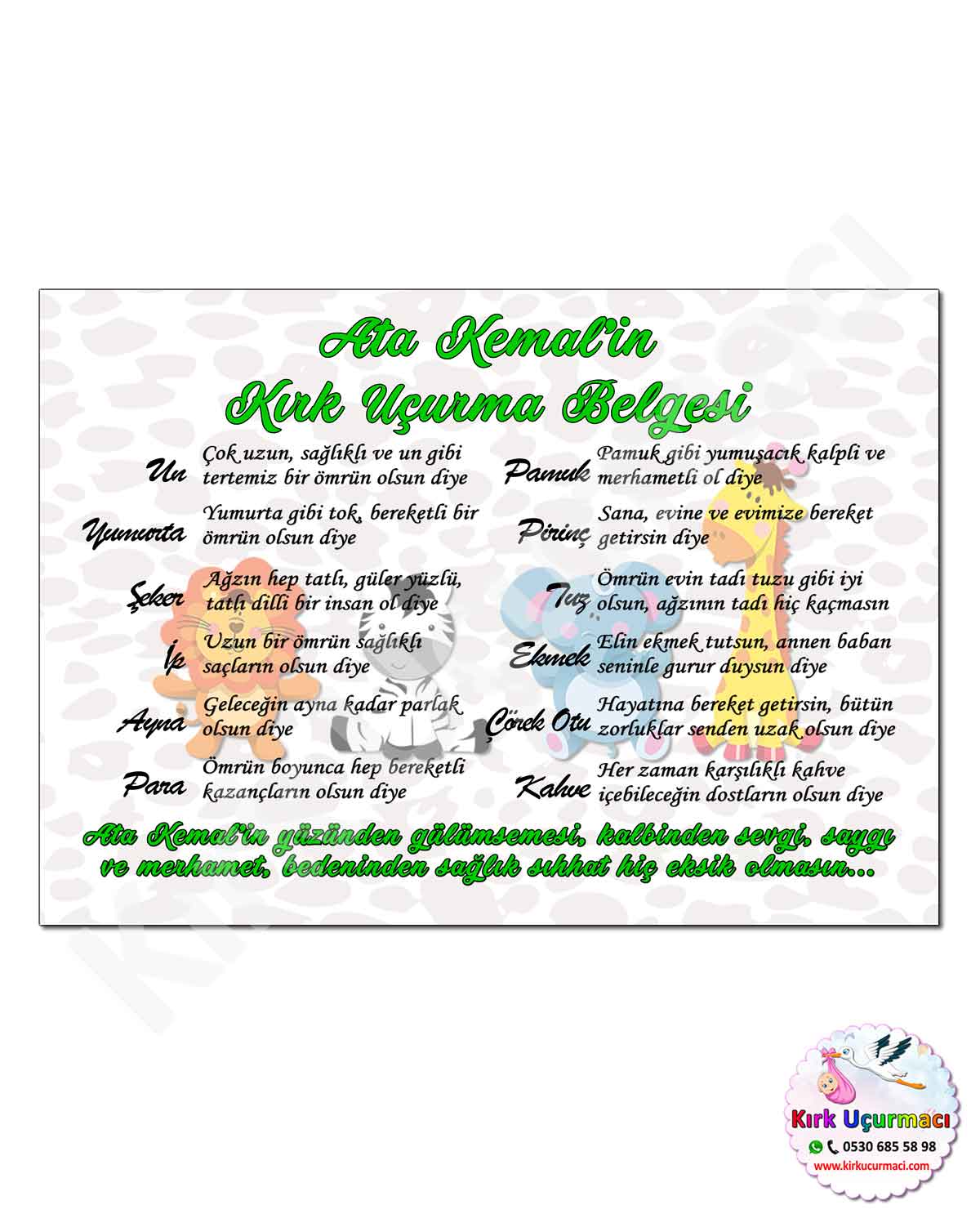 Safari - Kırk Uçurma Belgesi