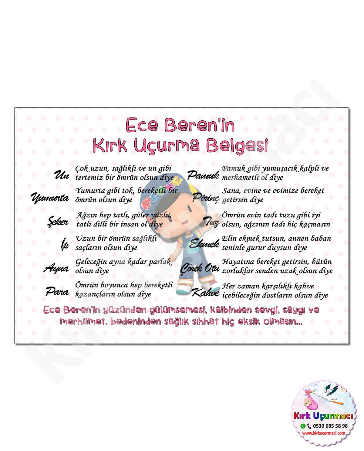 Pepee - Kırk Uçurma Belgesi