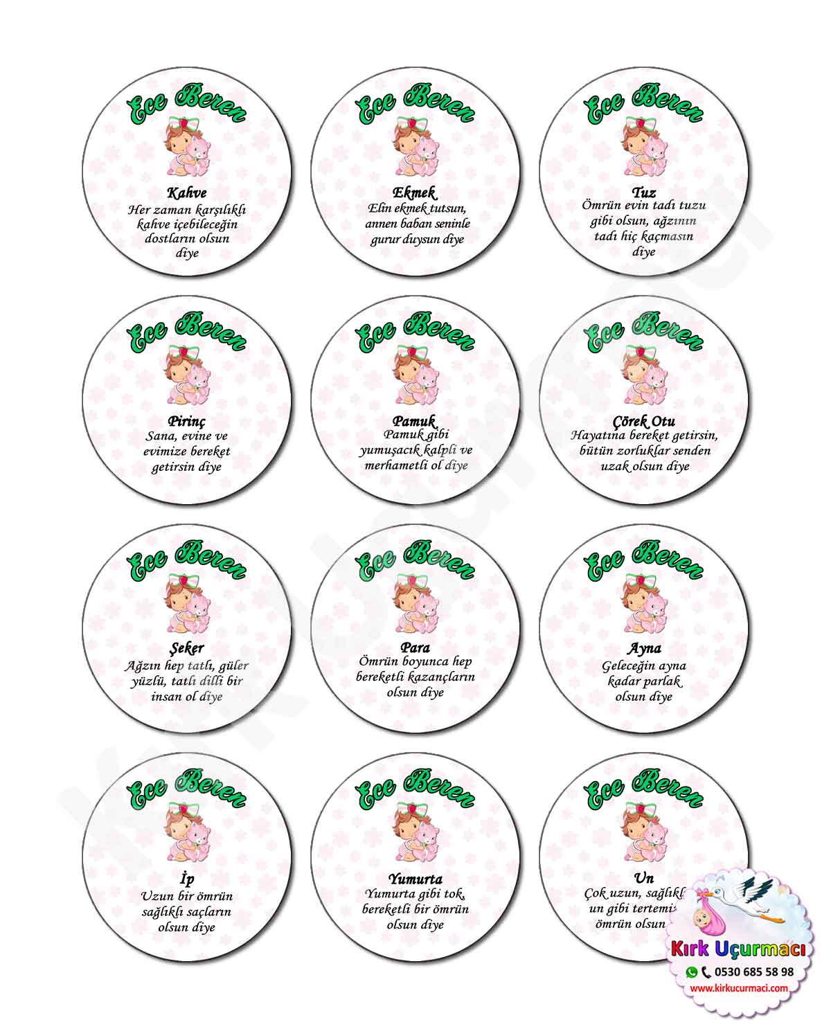 Çilek Kız - Kırk Etiketi