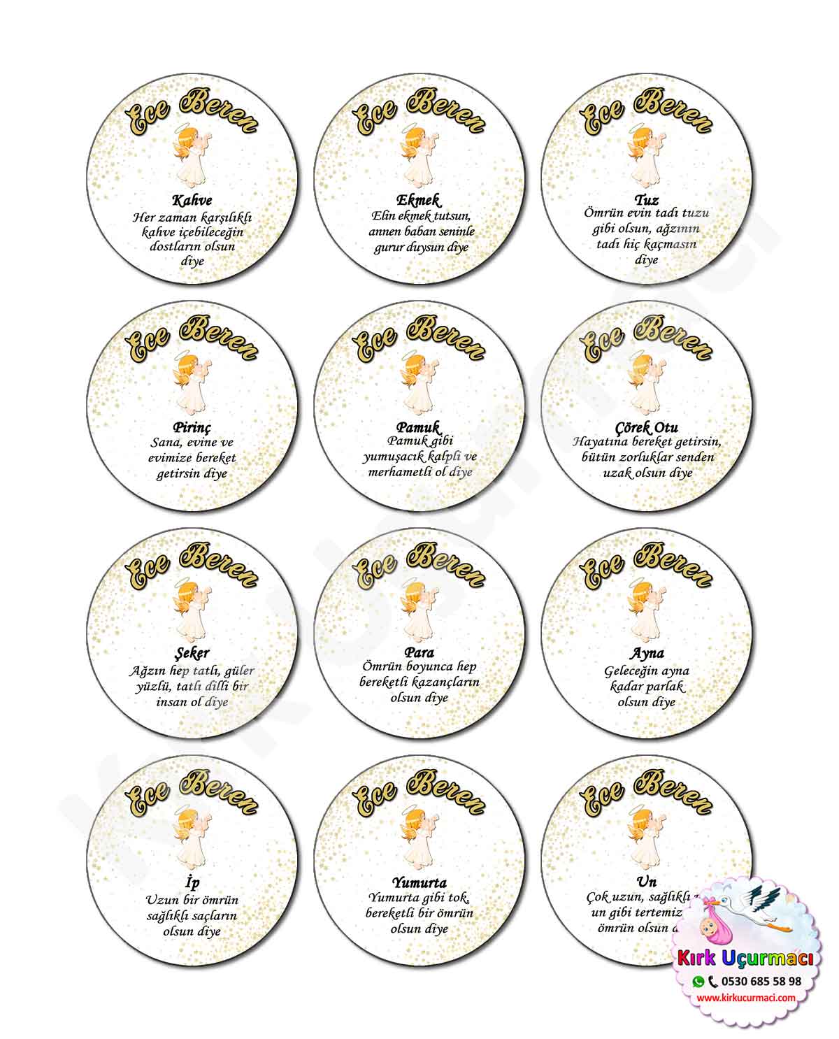 Gold Melek - Kırk Etiketi