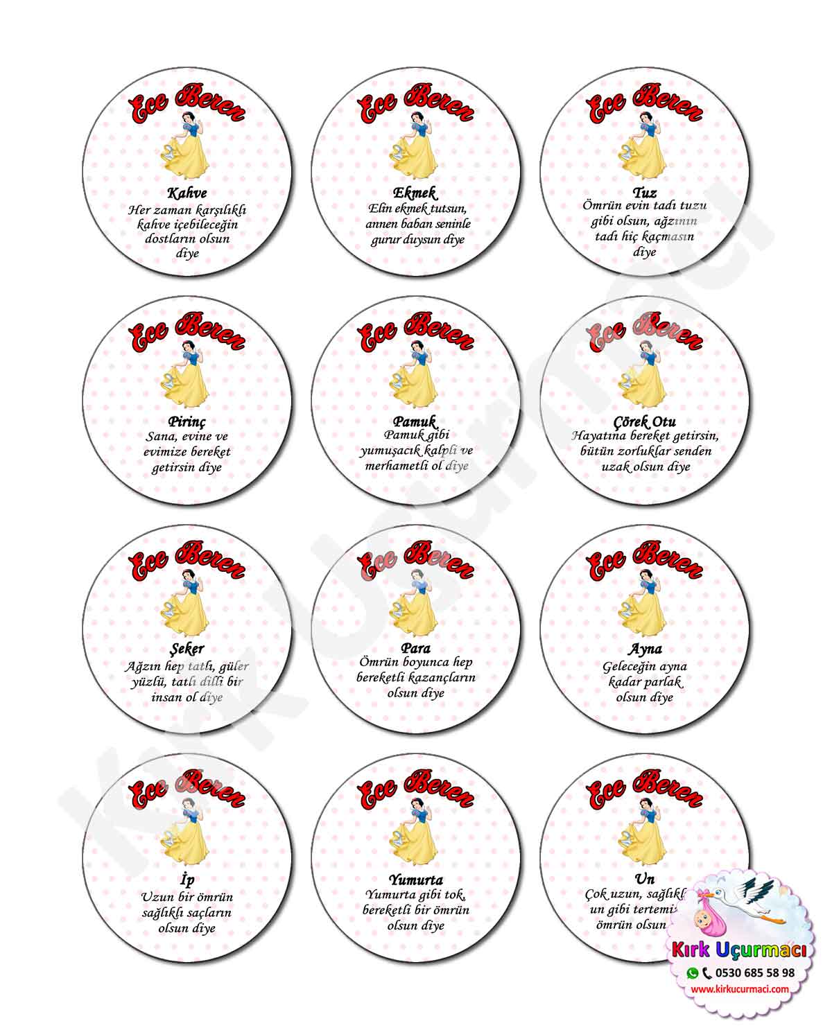 Pamuk Prenses - Kırk Etiketi